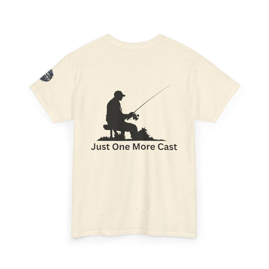 Fishing T-Shirt — "Just One More Cast" Silhouette Tee
