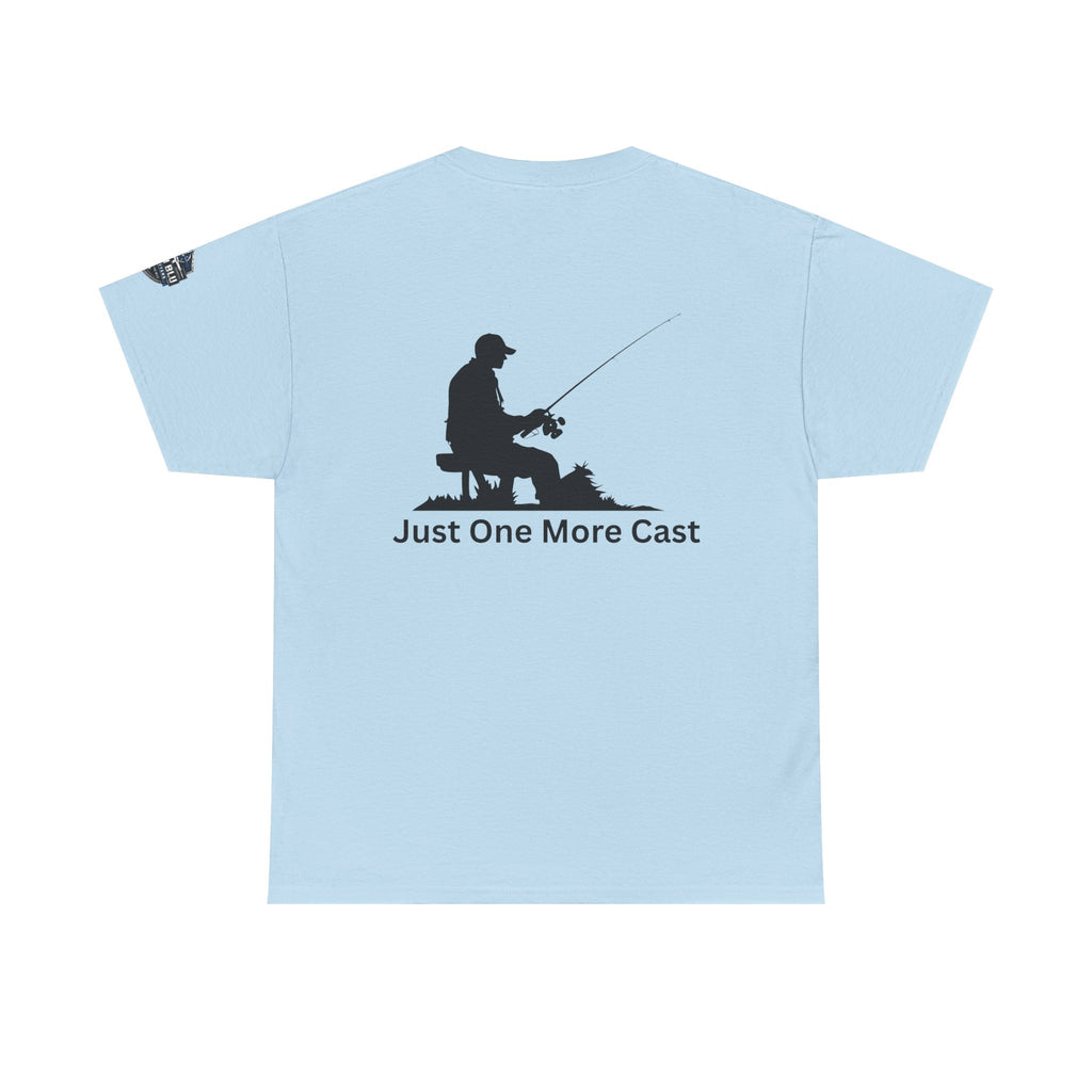 Fishing T-Shirt — "Just One More Cast" Silhouette Tee