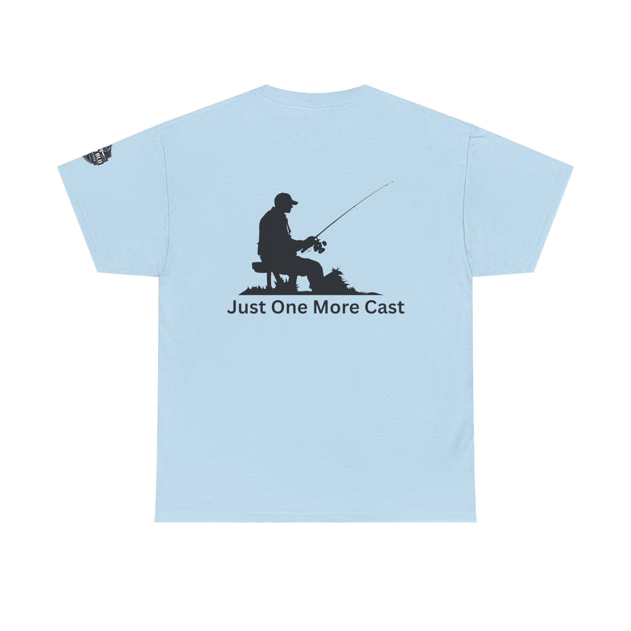 Fishing T-Shirt — "Just One More Cast" Silhouette Tee