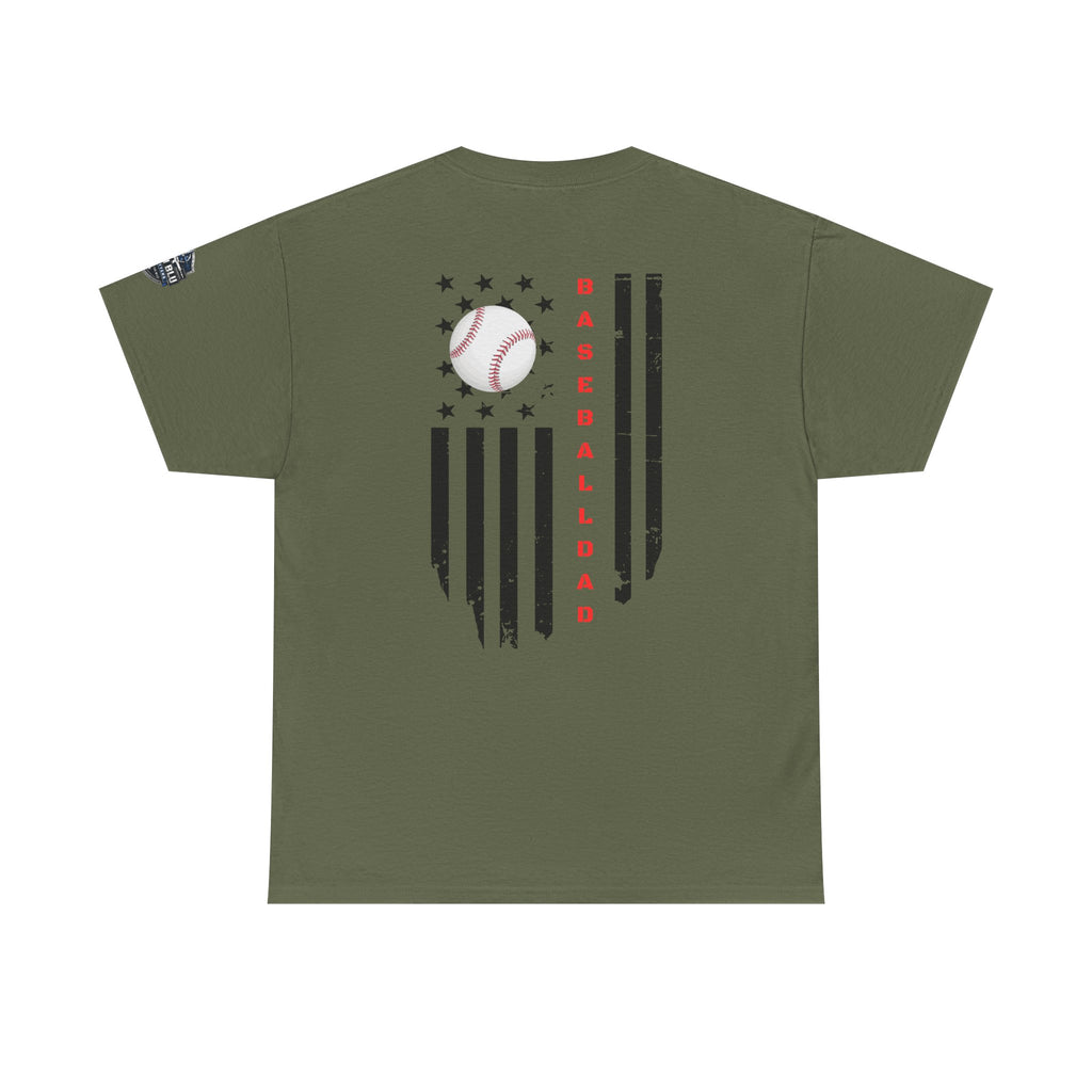 Baseball Dad T-Shirt — Vintage Flag Baseball Tee