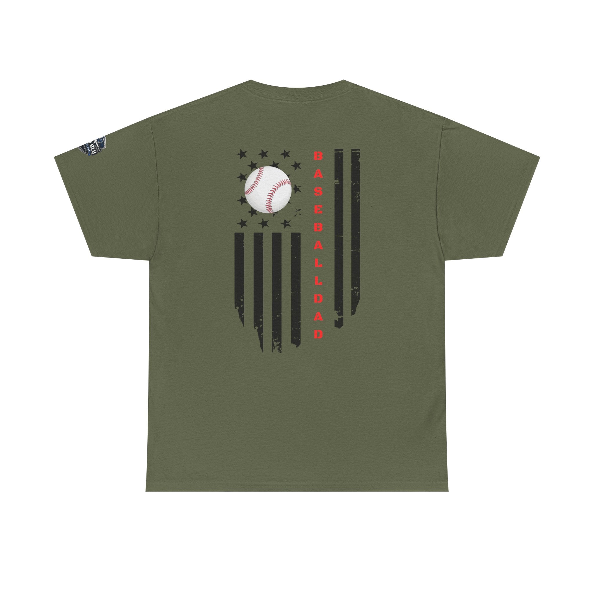Baseball Dad T-Shirt — Vintage Flag Baseball Tee