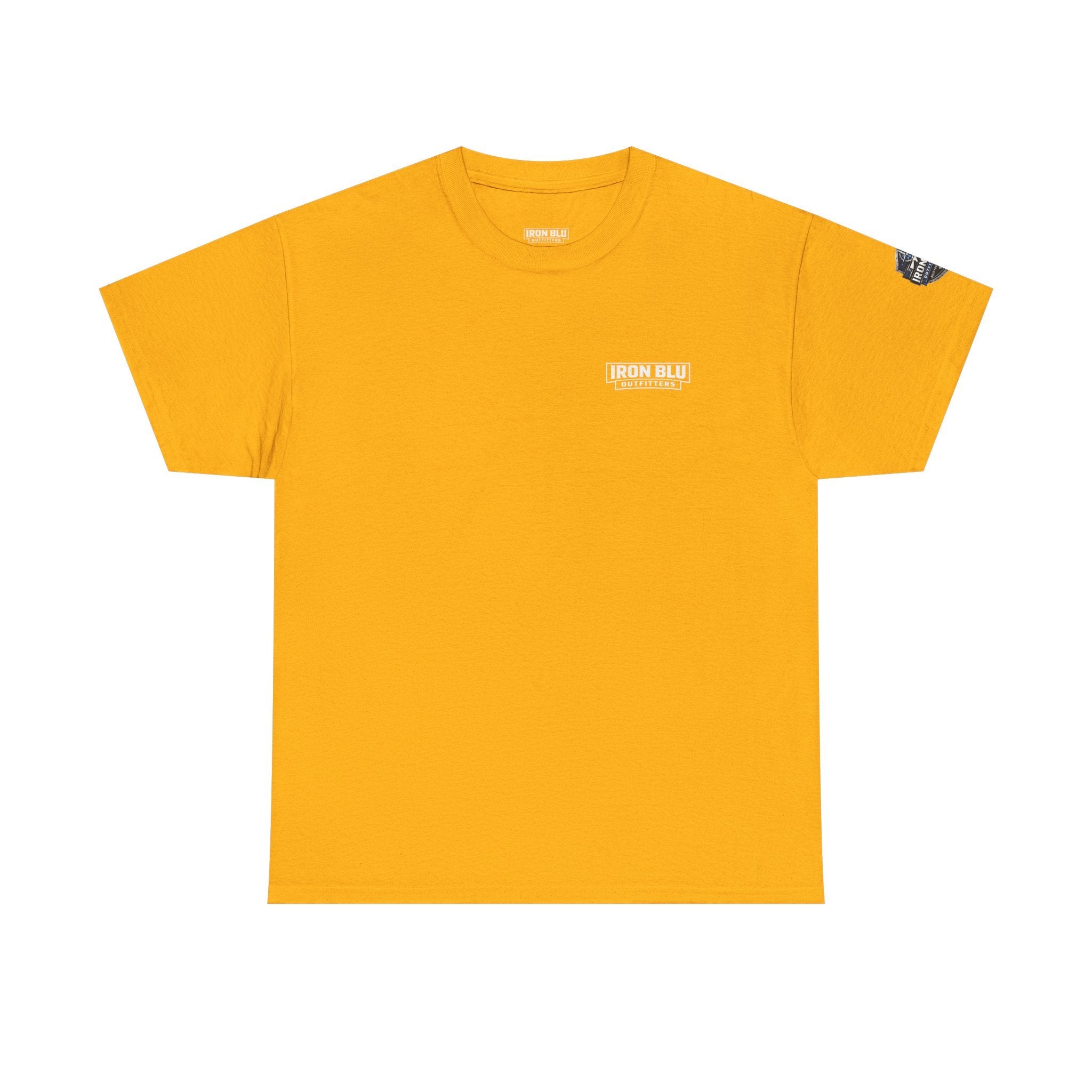 Scout Dad Camping T‑Shirt — Tent, Pine Trees & Fleur‑de‑Lis Outdoor Tee