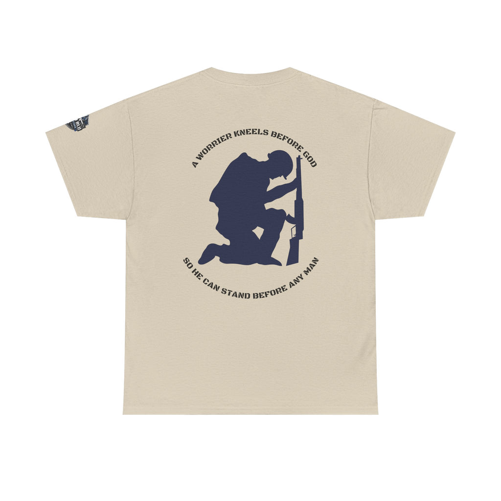 Kneel Before God T-Shirt — Faith-Based Military Tribute Tee