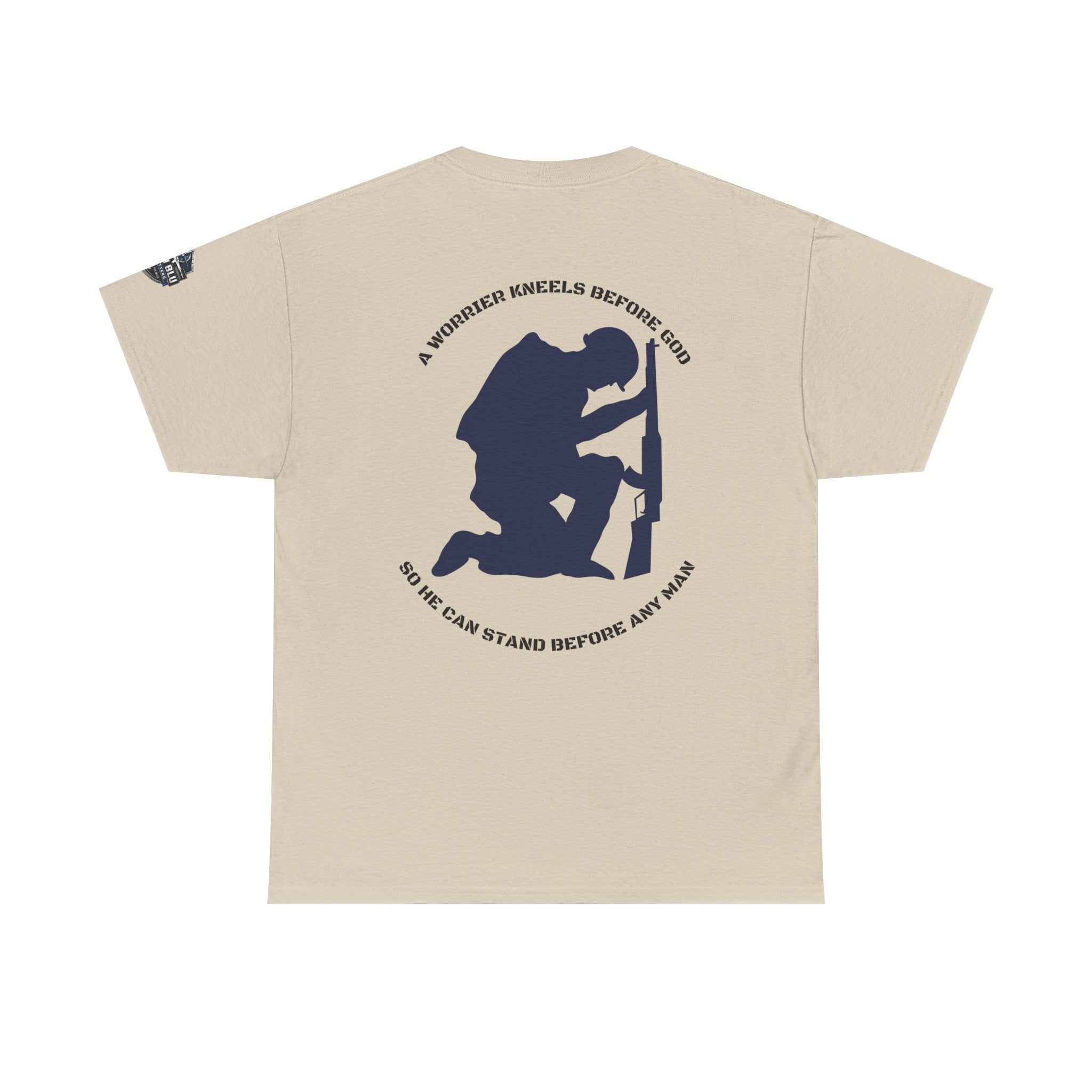 Kneel Before God T-Shirt — Faith-Based Military Tribute Tee