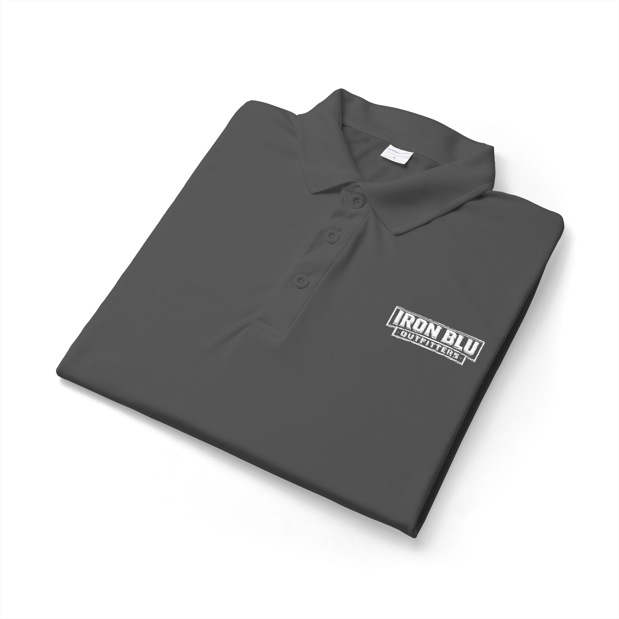 Iron Bull Fitness Logo Polo — Men's Performance Sport Shirt
