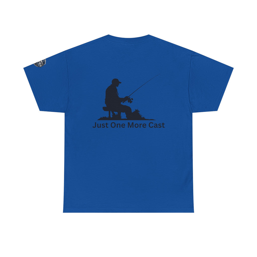 Fishing T-Shirt — "Just One More Cast" Silhouette Tee