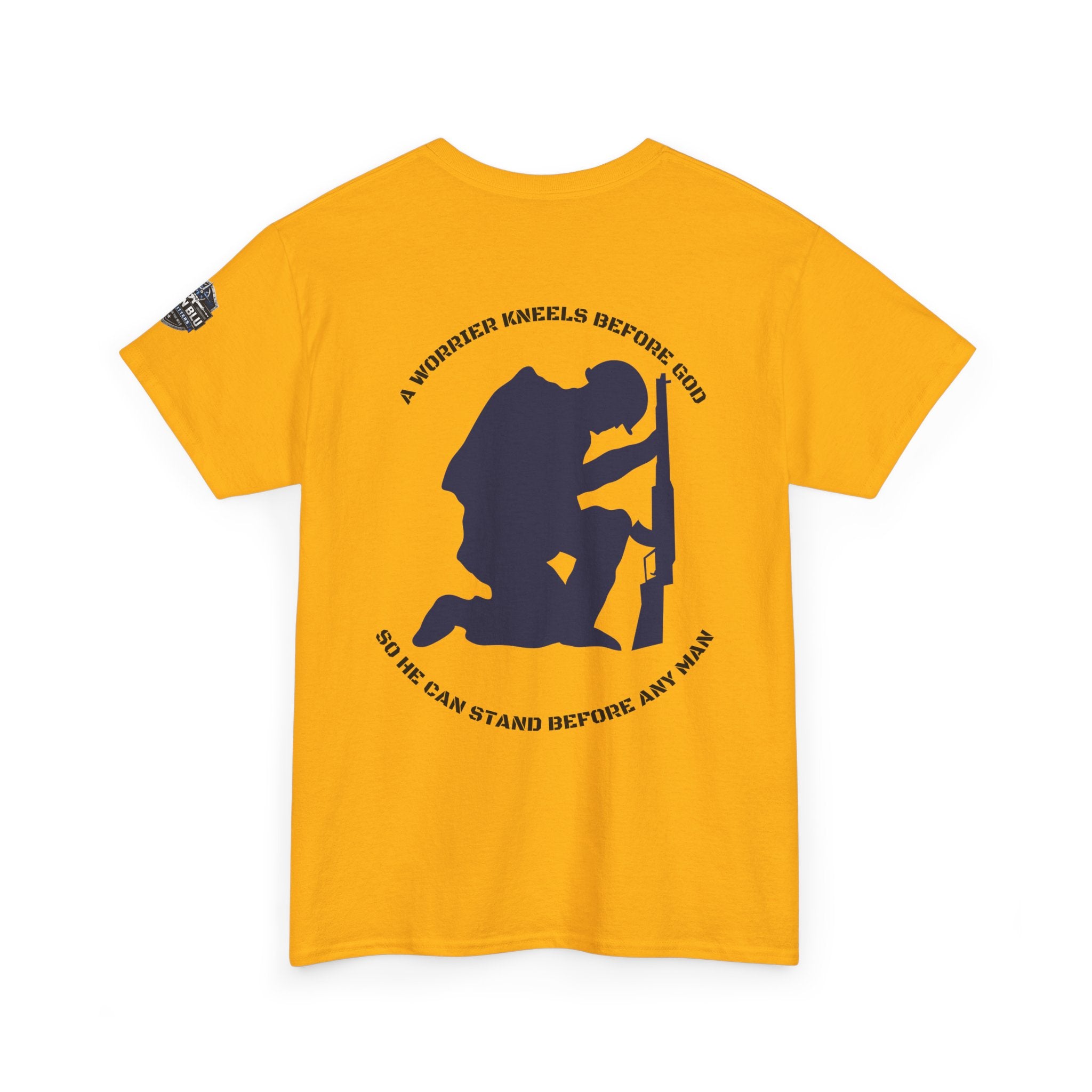 Kneel Before God T-Shirt — Faith-Based Military Tribute Tee