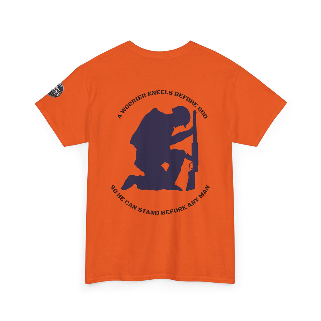 Kneel Before God T-Shirt — Faith-Based Military Tribute Tee