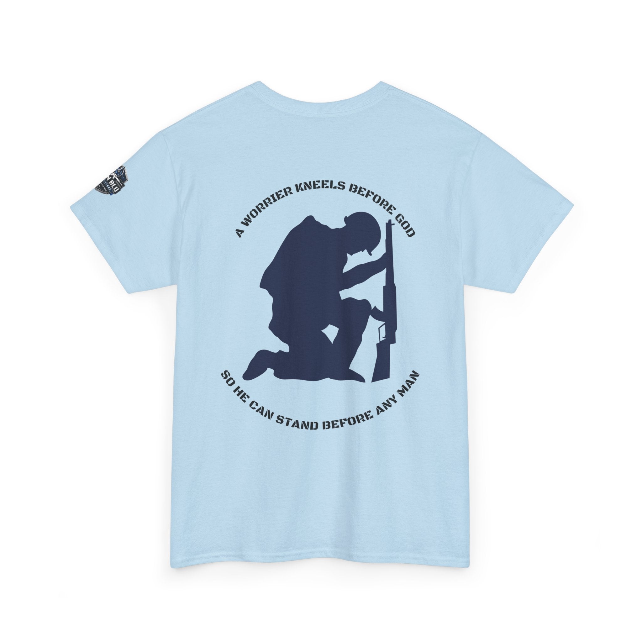 Kneel Before God T-Shirt — Faith-Based Military Tribute Tee