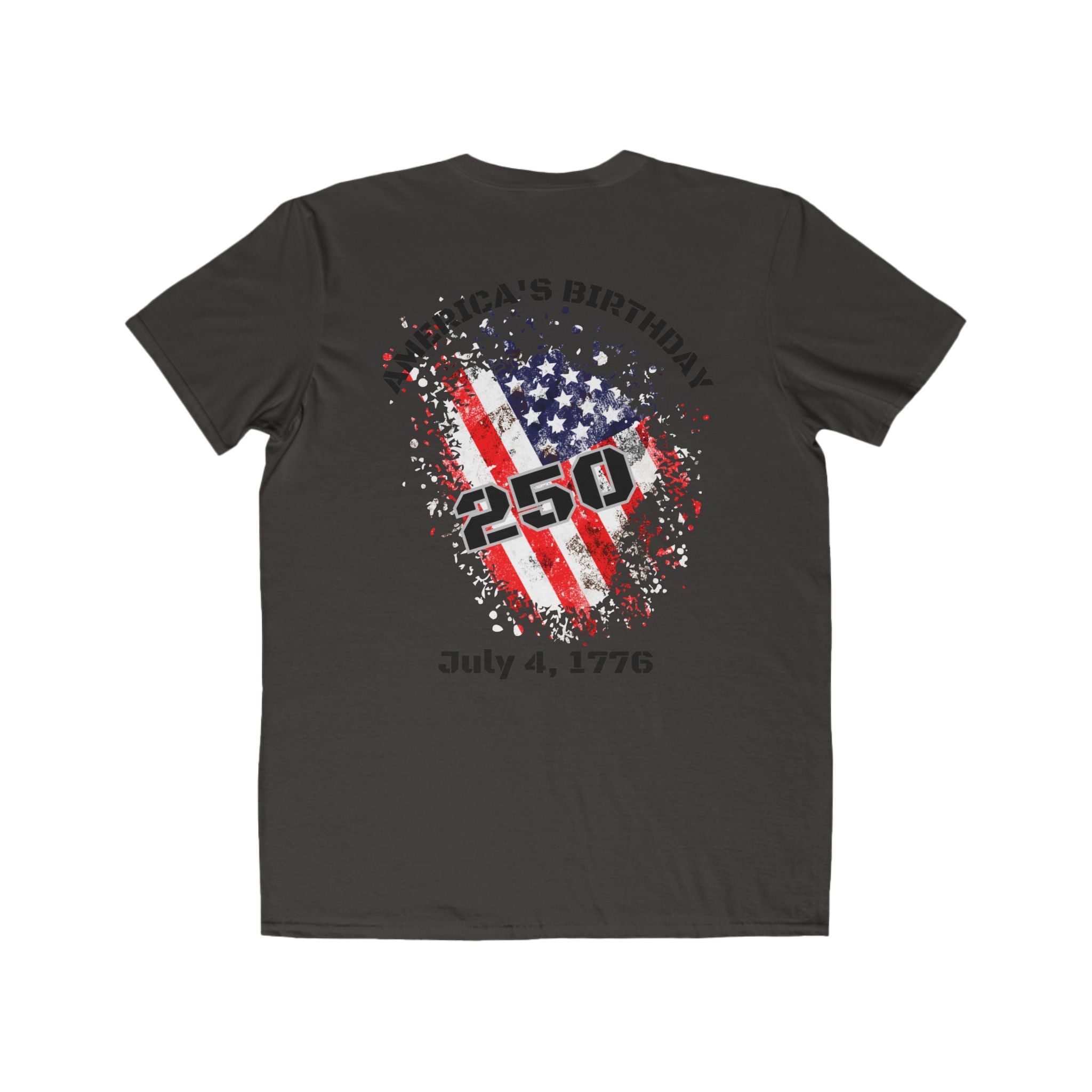 Fourth of July 250th Anniversary Tee - "America's Birthday" Patriotic Men's T-Shirt