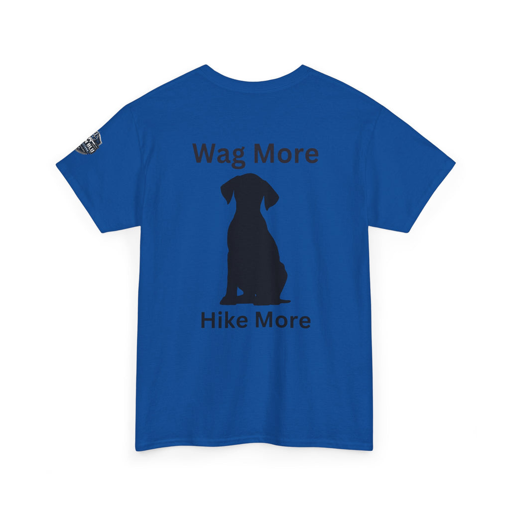Dog Lover Tee — "Wag More" Black Cotton T‑Shirt