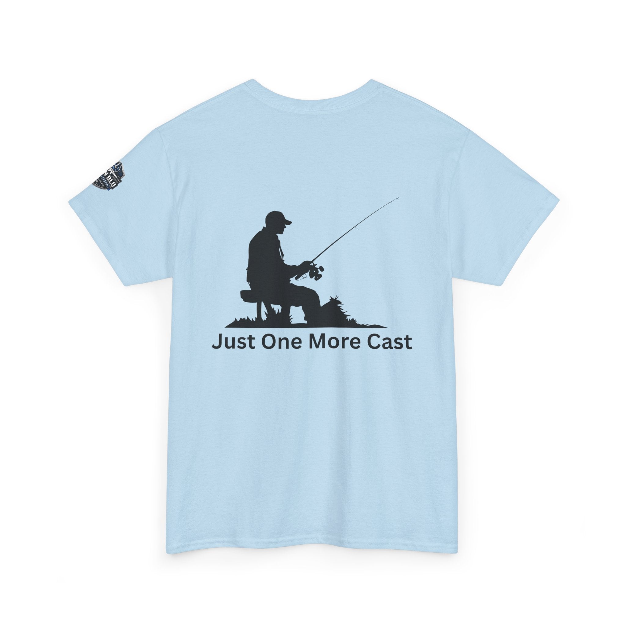 Fishing T-Shirt — "Just One More Cast" Silhouette Tee