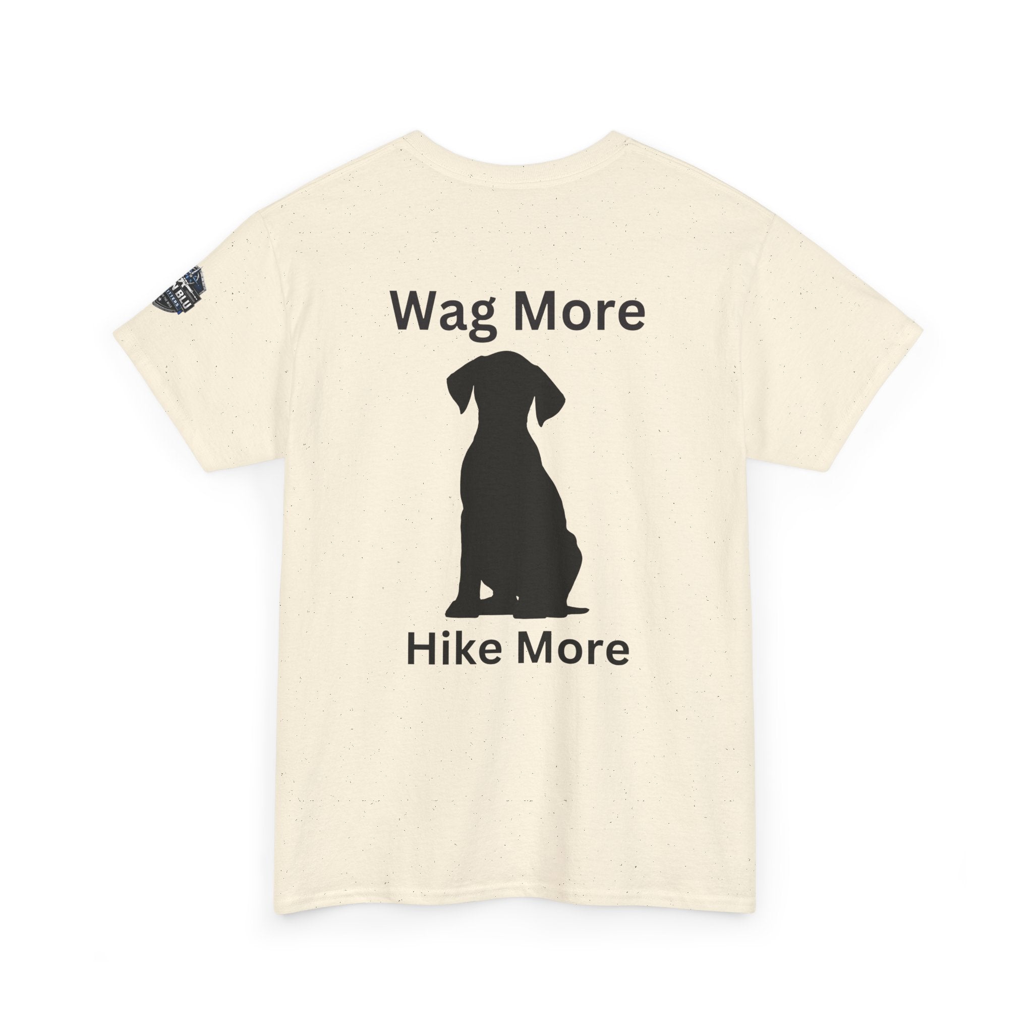 Dog Lover Tee — "Wag More" Black Cotton T‑Shirt