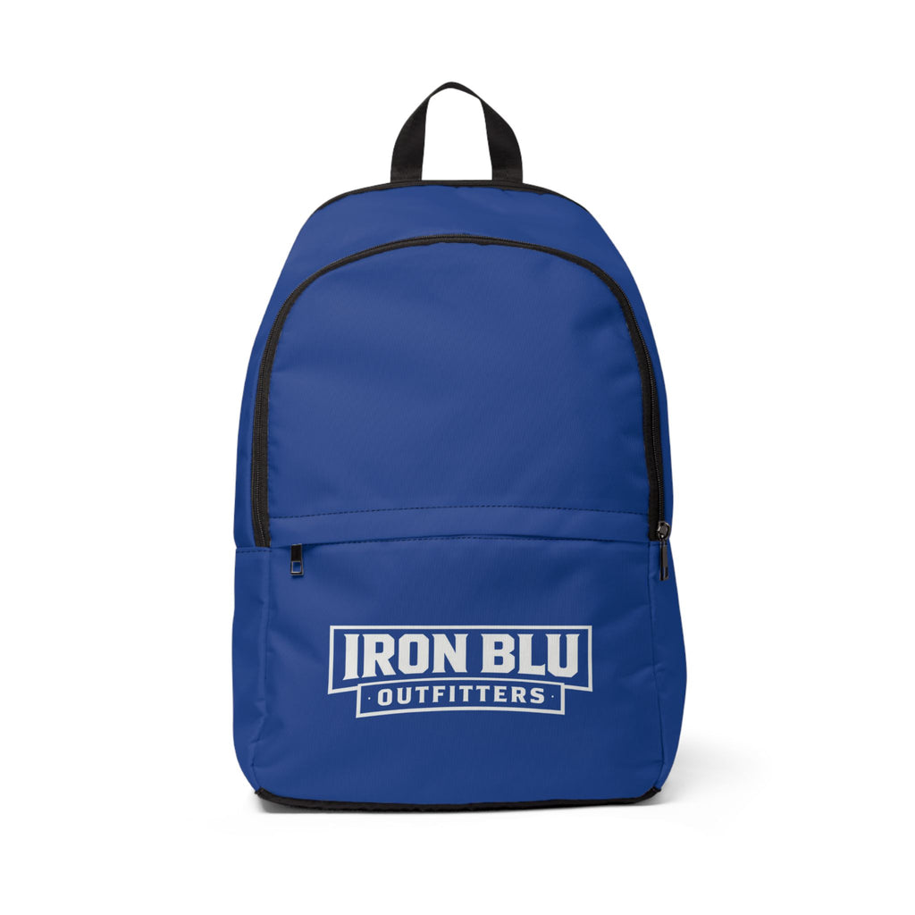 Iron Blu Outfitters Blue Fabric Backpack — Casual Everyday Daypack
