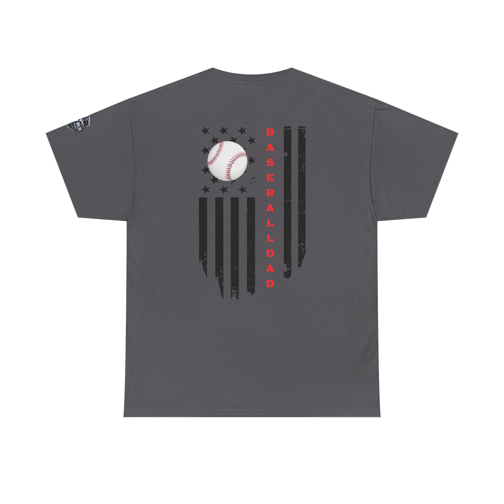 Baseball Dad T-Shirt — Vintage Flag Baseball Tee