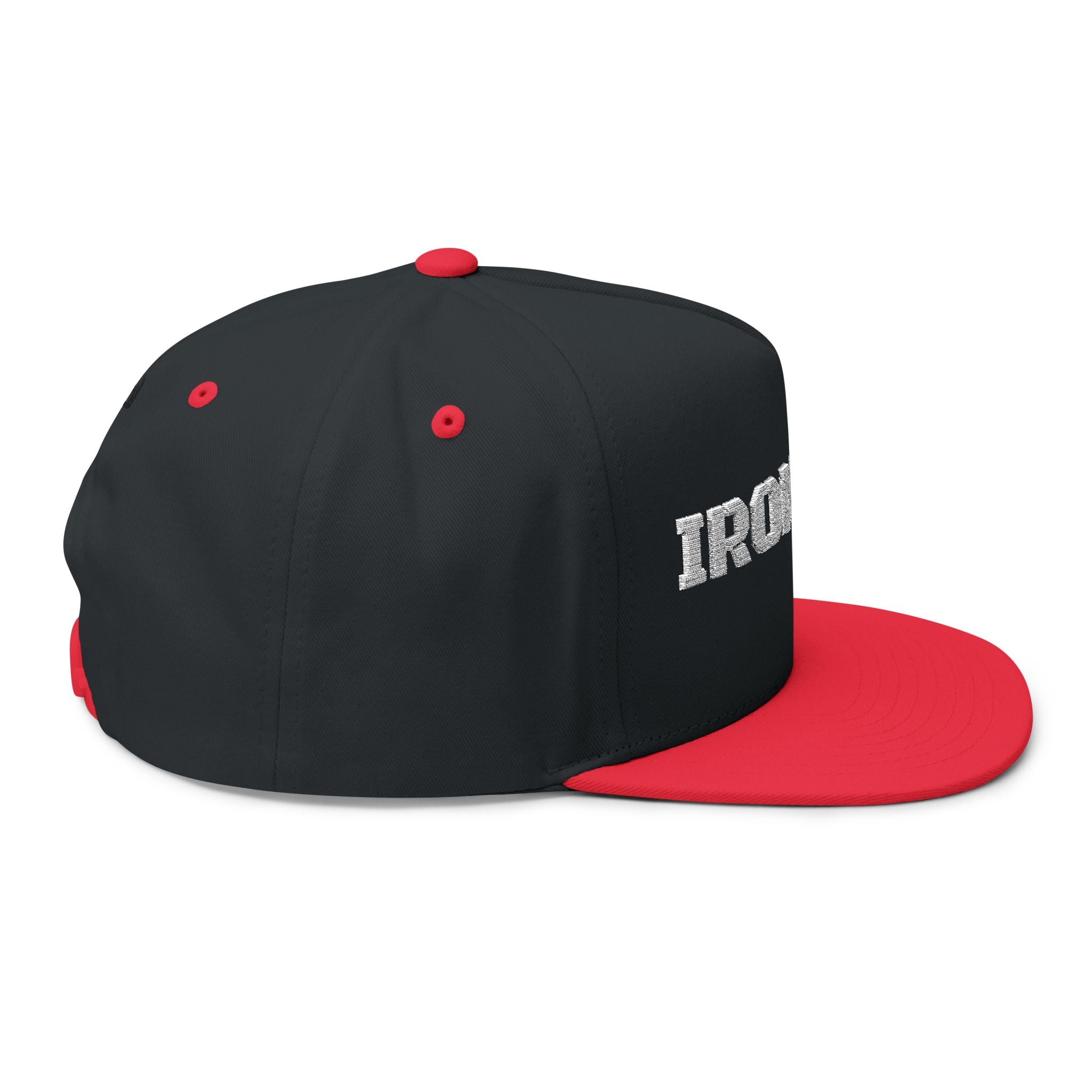 Iron Blu Embroidered Flat Bill Cap — Classic Streetwear Snapback