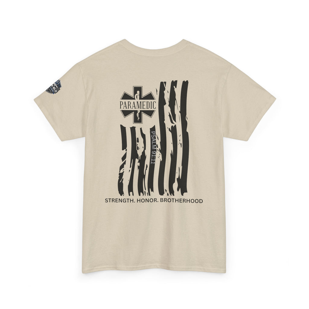 Paramedic Flag T-Shirt — Strength Honor Brotherhood Tee
