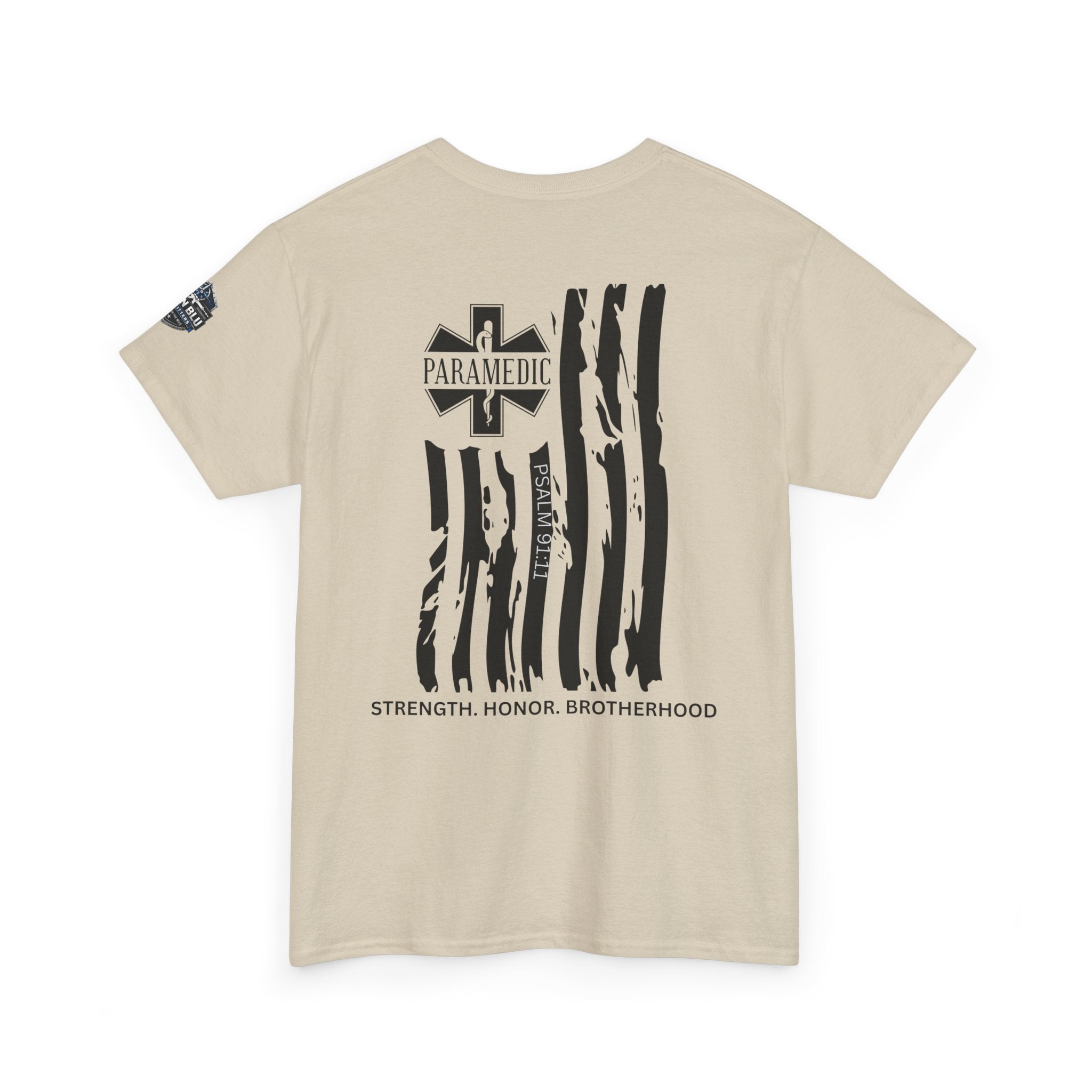 Paramedic Flag T-Shirt — Strength Honor Brotherhood Tee