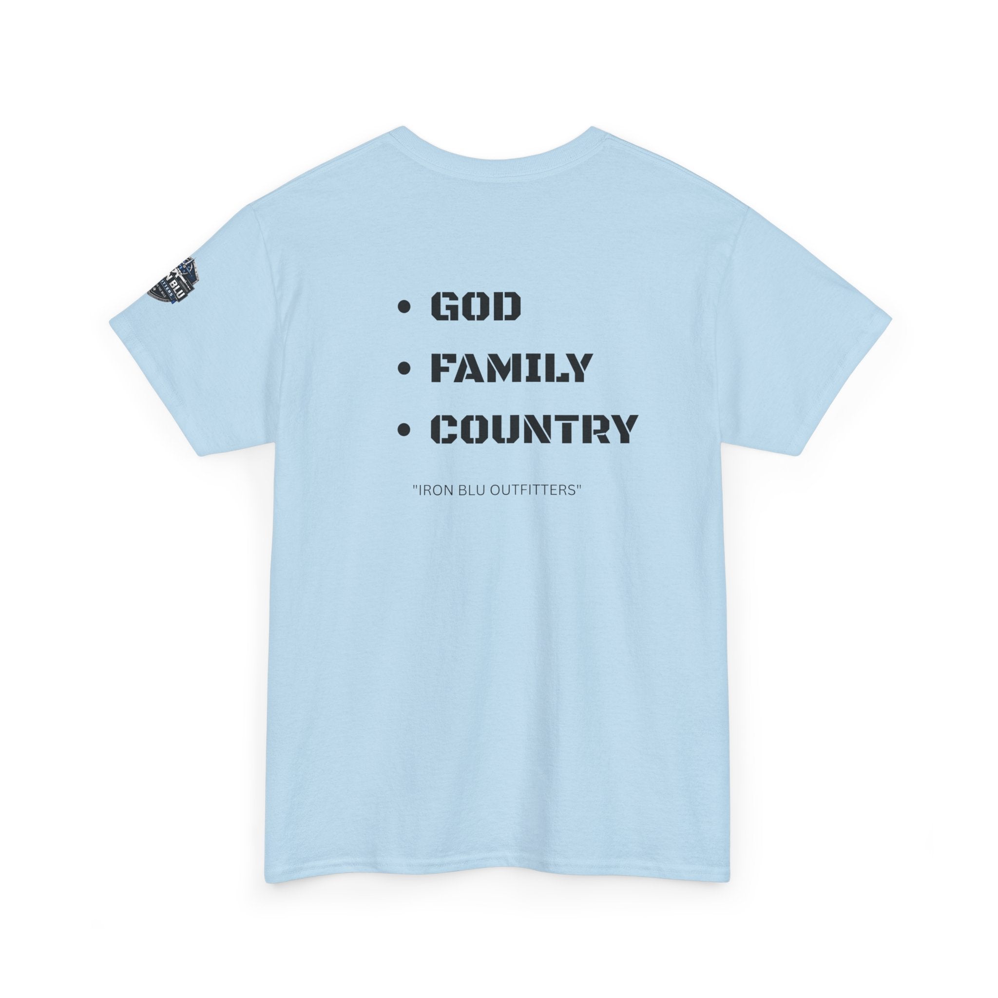 God Family Country Tee — Patriotic Faith-Based Cotton T-Shirt