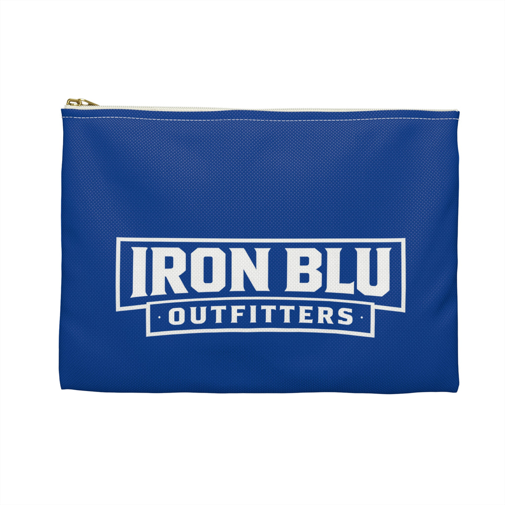 Iron Blu Outfitters Blue Accessory Pouch — Logo Travel & Gear Organizer