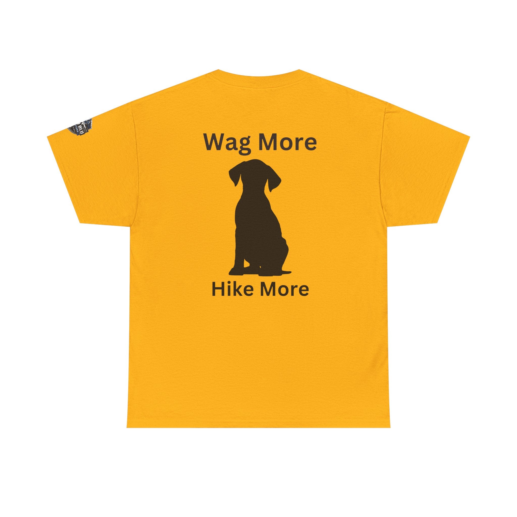Dog Lover Tee — "Wag More" Black Cotton T‑Shirt