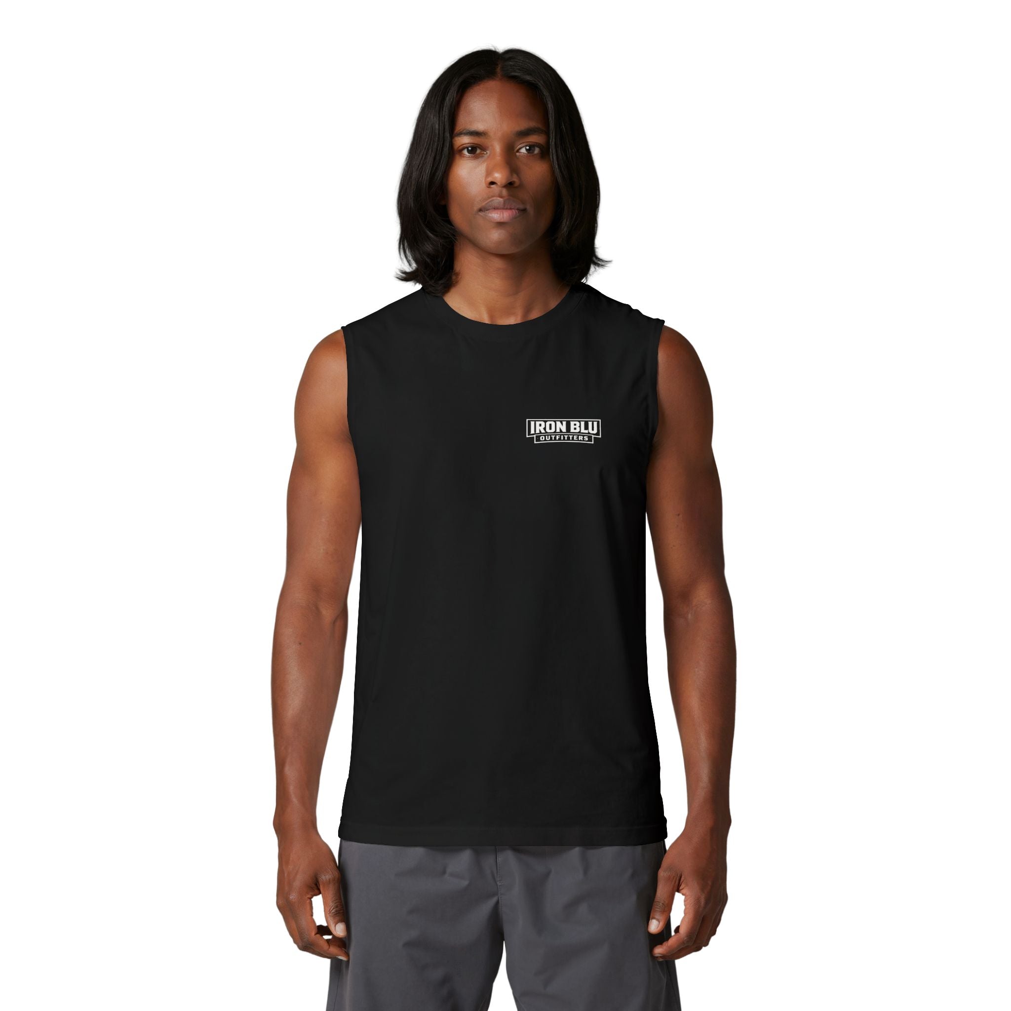 Iron Blu Outfitters Muscle Tank — Logo Front & Back Activewear