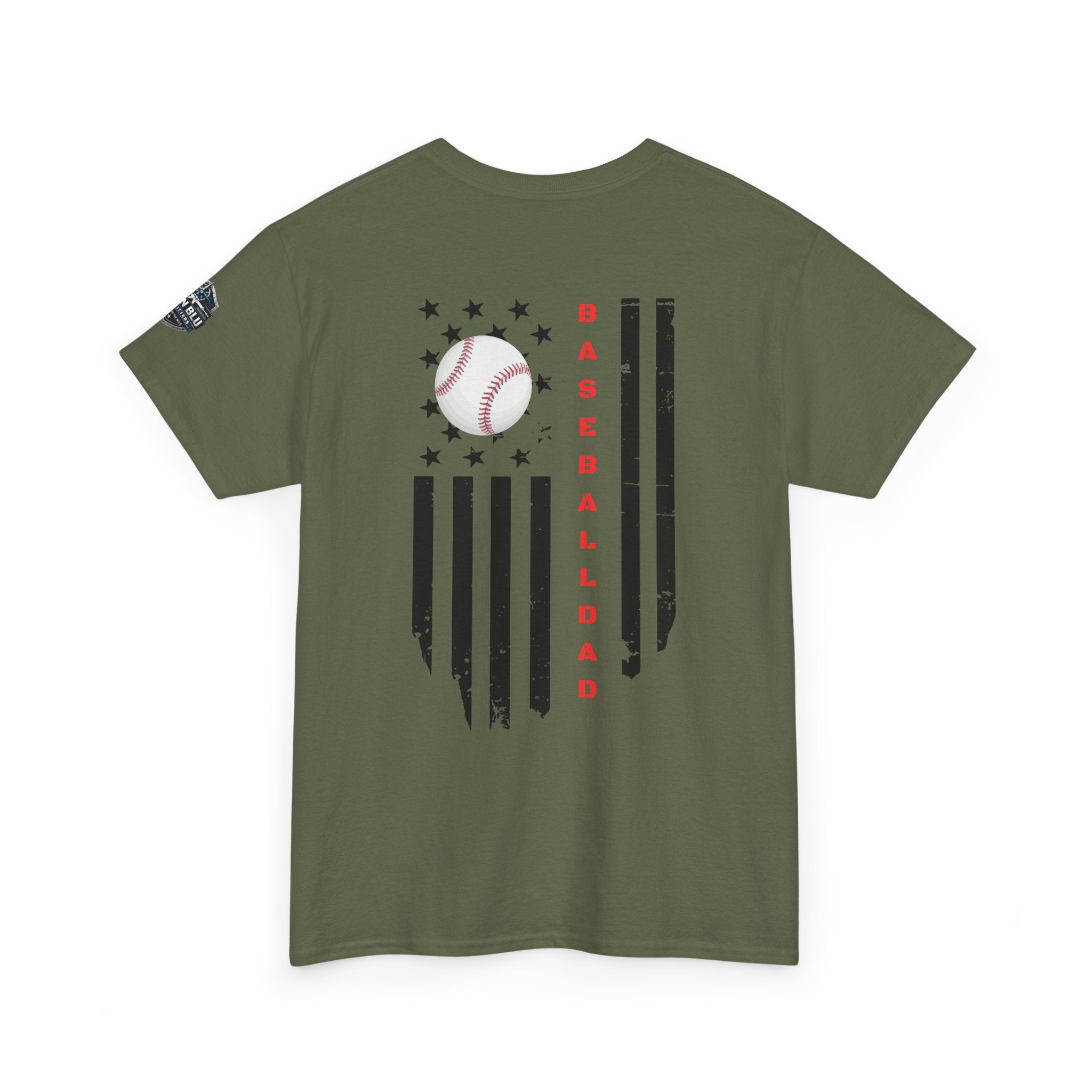 Baseball Dad T-Shirt — Vintage Flag Baseball Tee