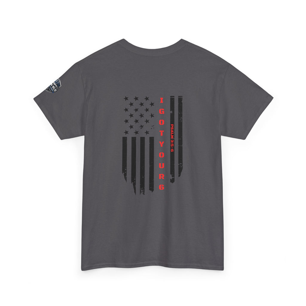 American Flag Tee — "I Got Your 6" Military Support T-Shirt