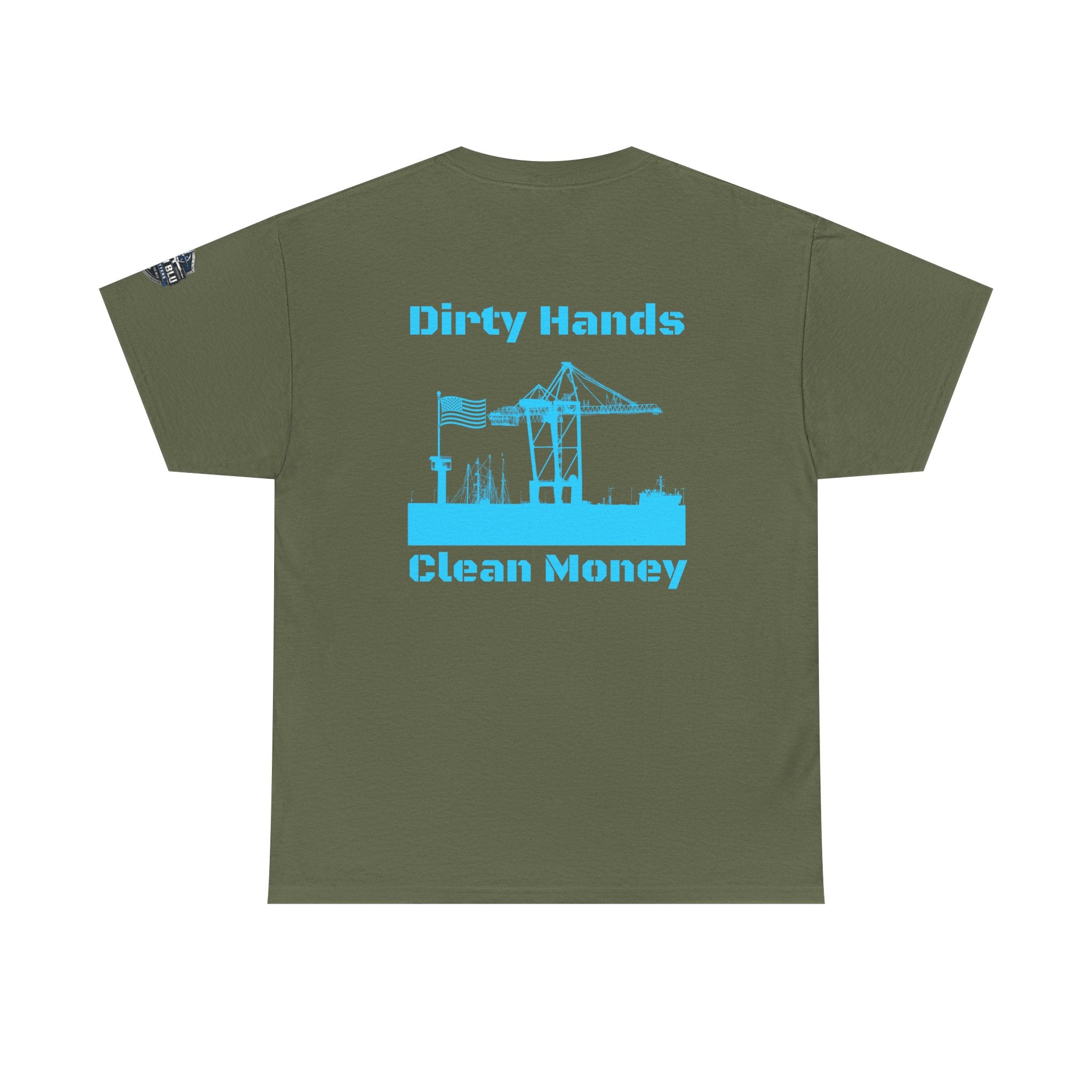 Dirty Hands Clean Money Tee — Harbor Crane Workwear Shirt