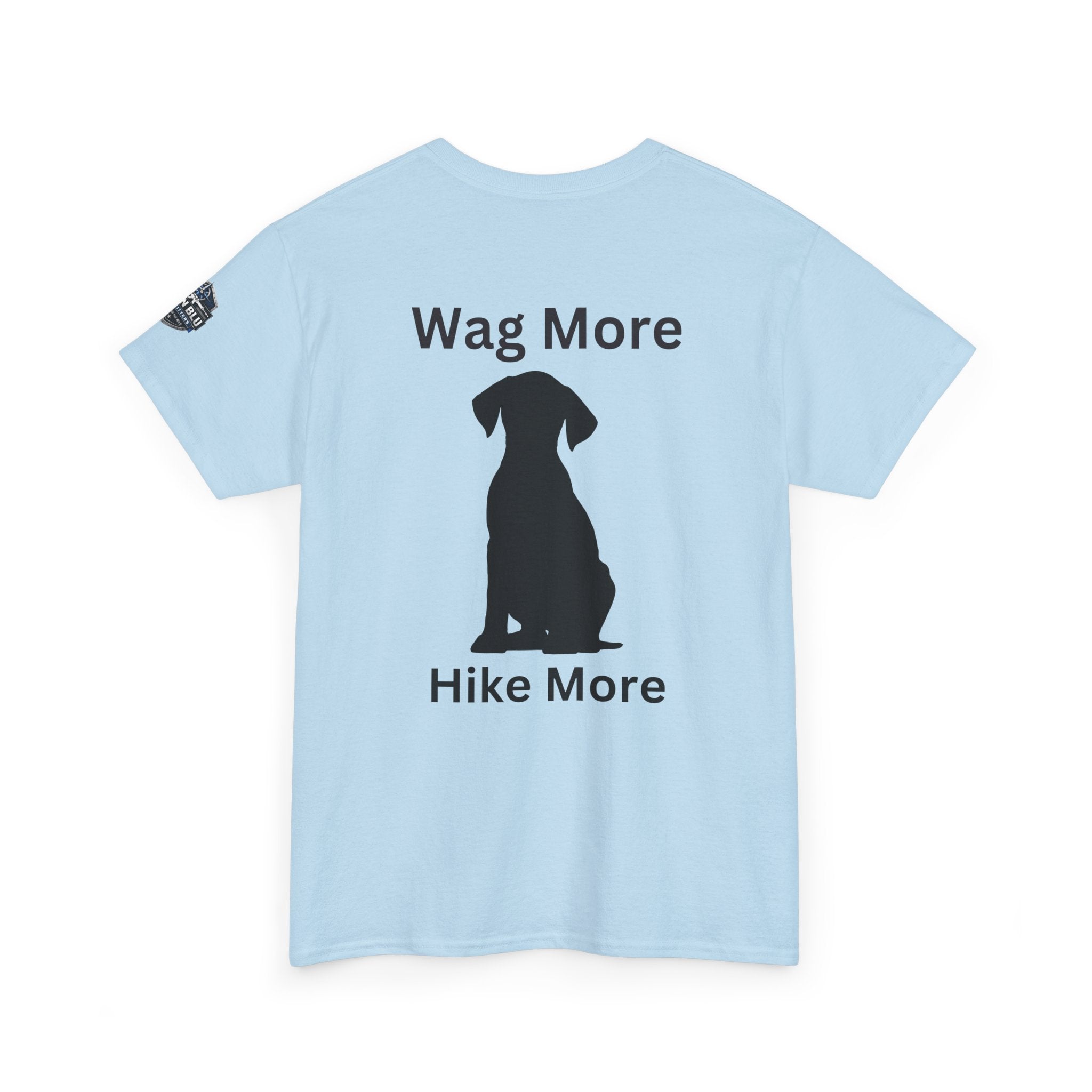 Dog Lover Tee — "Wag More" Black Cotton T‑Shirt