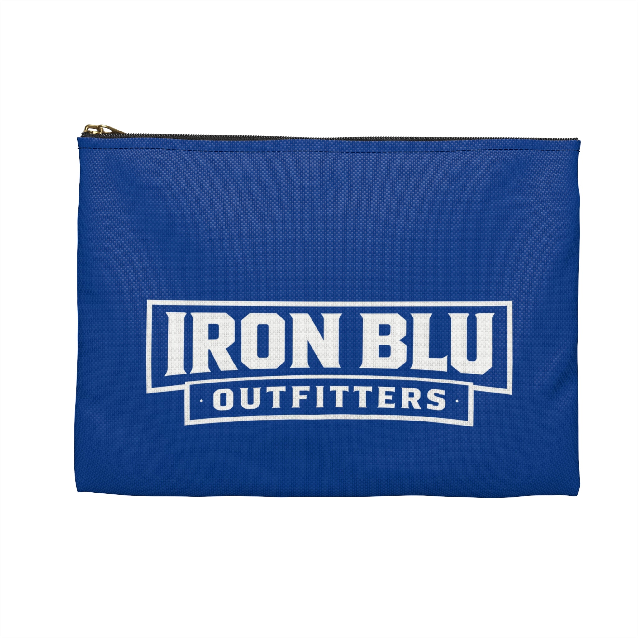 Iron Blu Outfitters Blue Accessory Pouch — Logo Travel & Gear Organizer