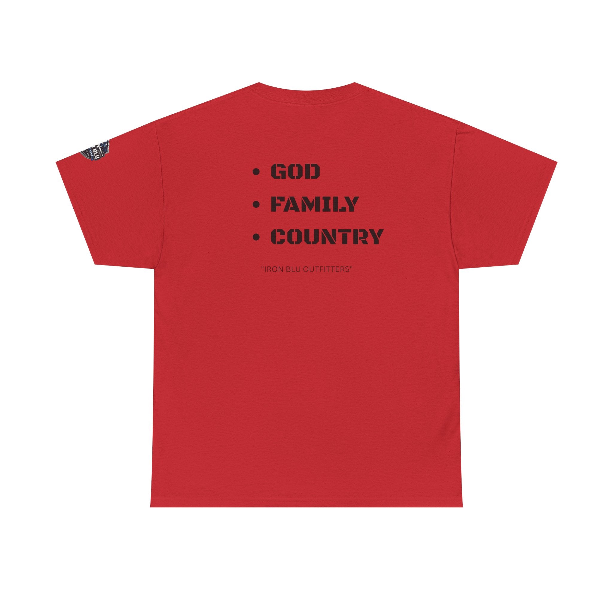 God Family Country Tee — Patriotic Faith-Based Cotton T-Shirt
