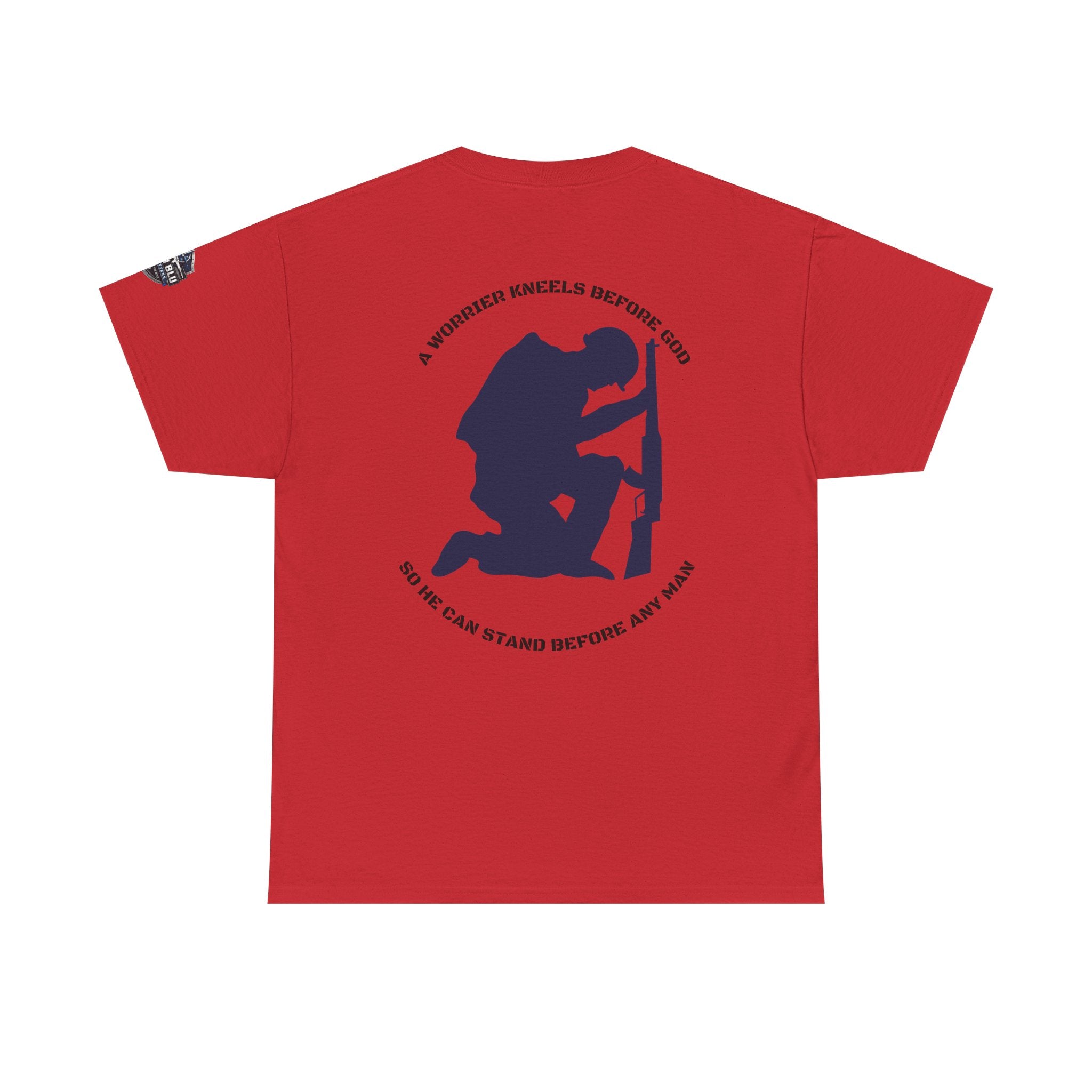 Kneel Before God T-Shirt — Faith-Based Military Tribute Tee