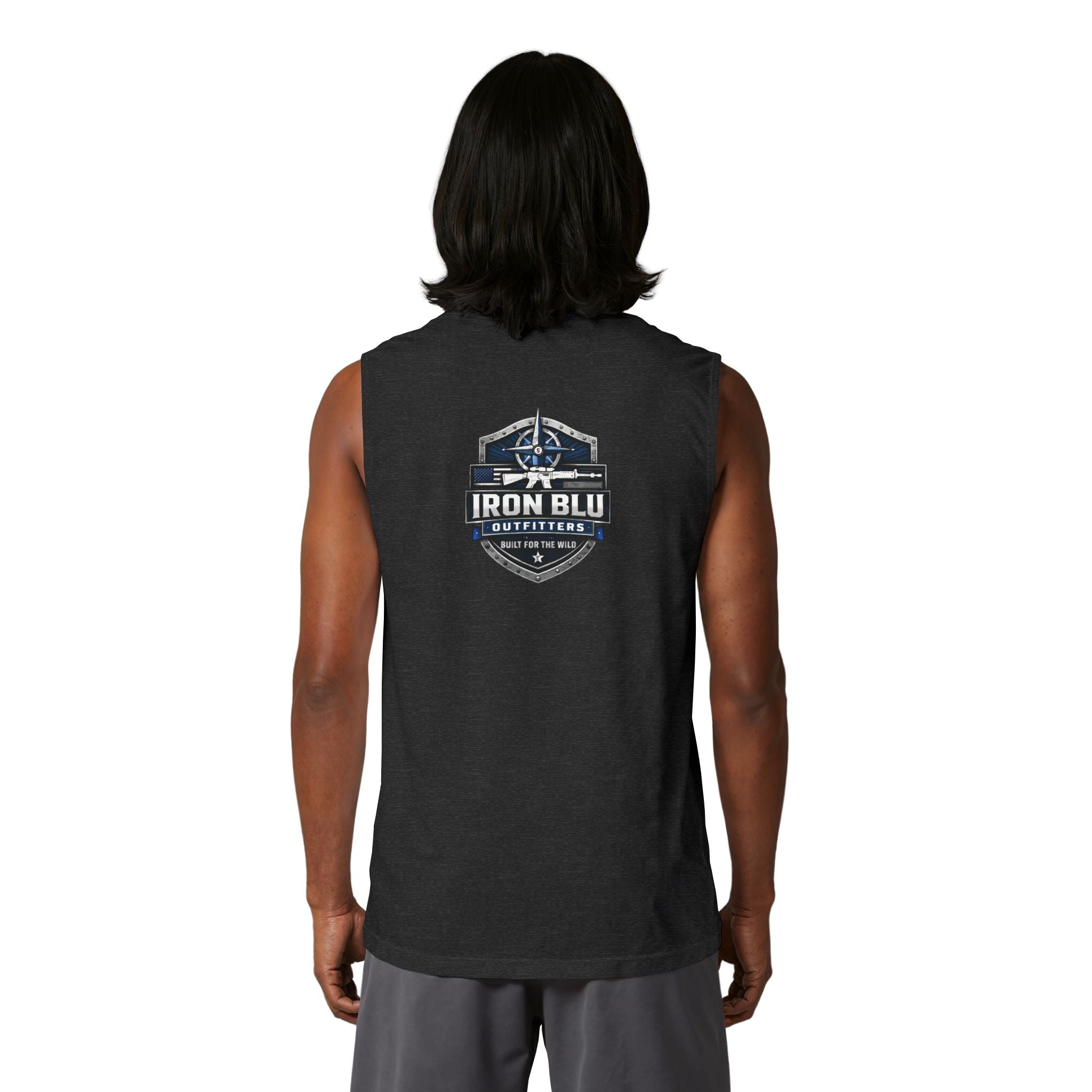 Iron Blu Outfitters Muscle Tank — Logo Front & Back Activewear
