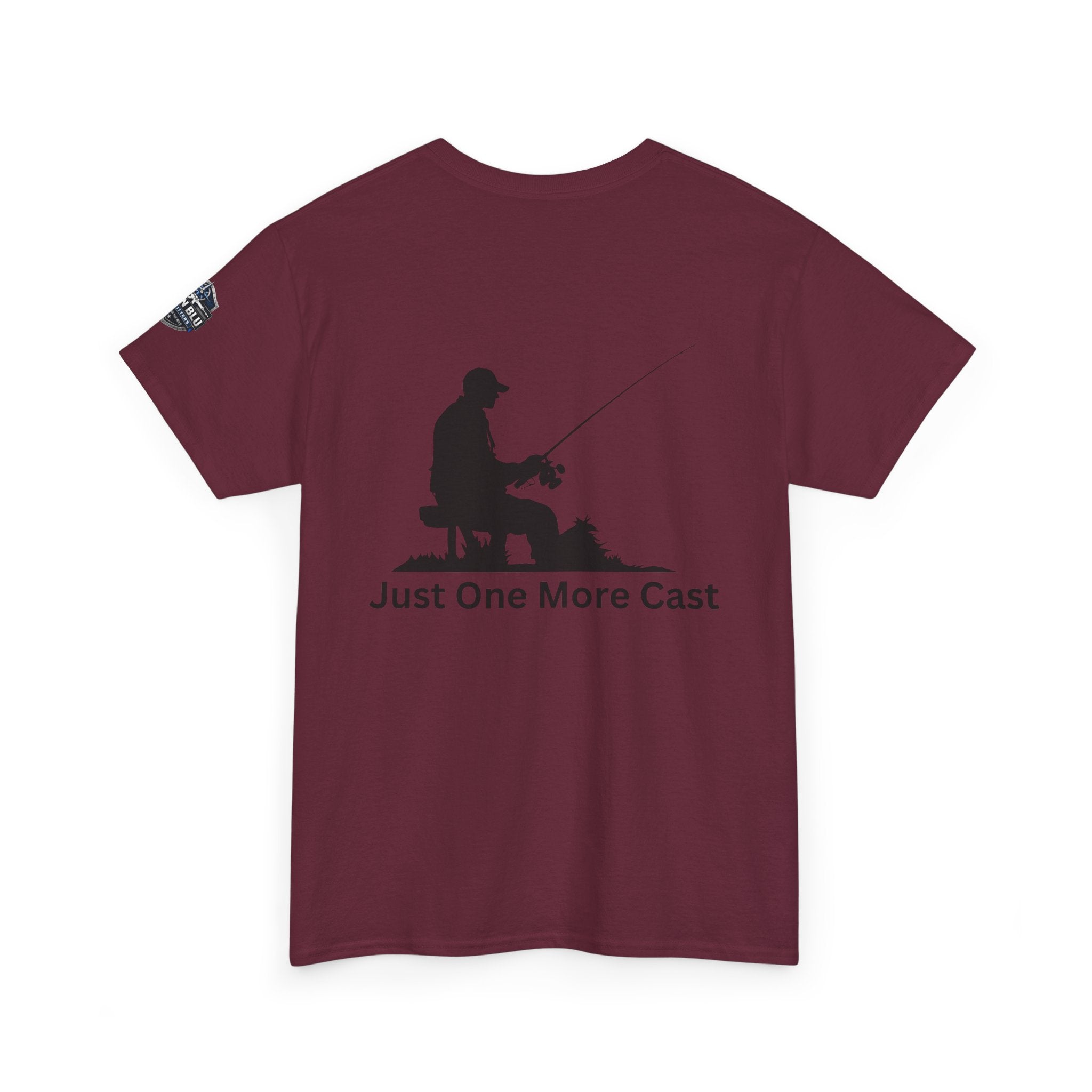 Fishing T-Shirt — "Just One More Cast" Silhouette Tee