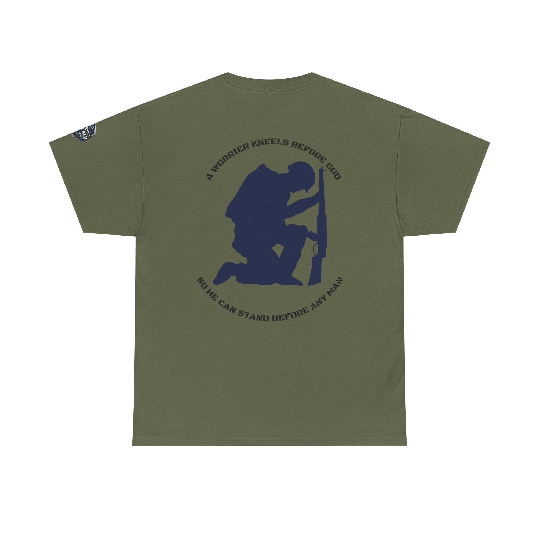 Kneel Before God T-Shirt — Faith-Based Military Tribute Tee