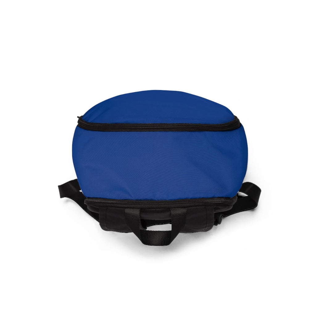 Iron Blu Outfitters Blue Fabric Backpack — Casual Everyday Daypack