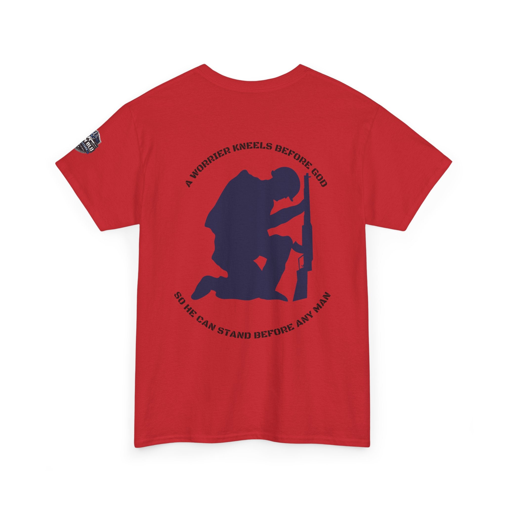 Kneel Before God T-Shirt — Faith-Based Military Tribute Tee