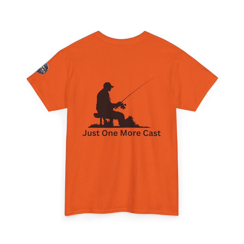 Fishing T-Shirt — "Just One More Cast" Silhouette Tee