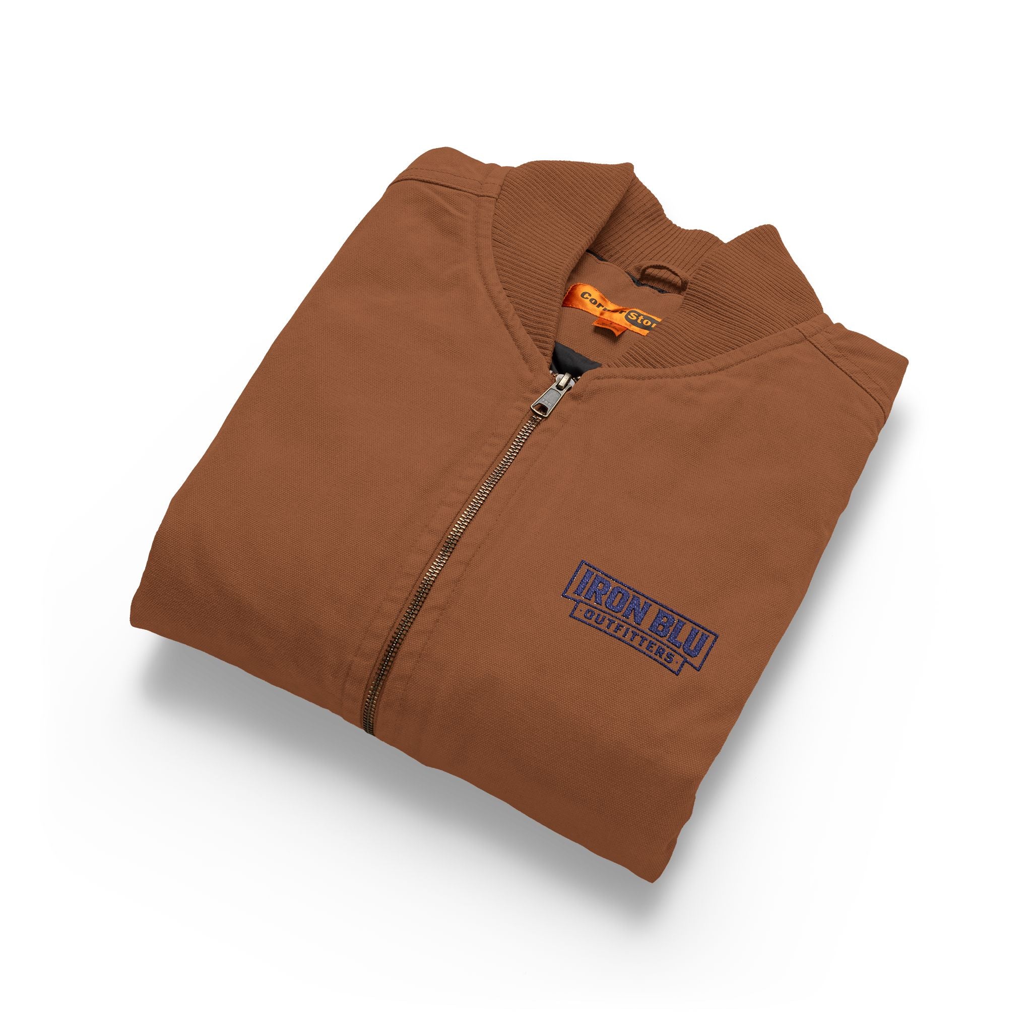 Washed Duck Cloth Work Vest — Embroidered Rugged Utility Vest