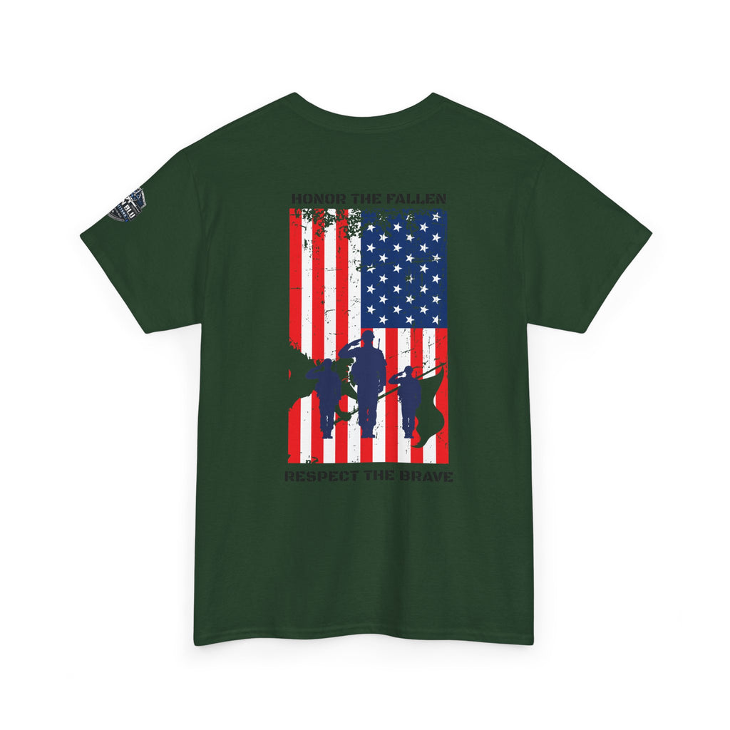 Honor The Fallen Tee — American Flag Memorial Tribute T-Shirt