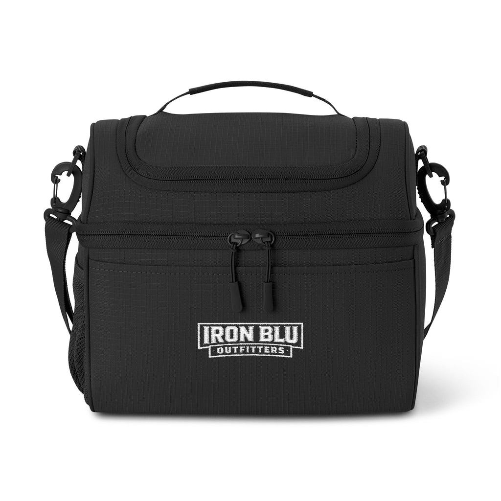 Lunch Cooler Bag with 'Iron Blu Outfitters' Logo — Insulated Portable Cooler for Work, Travel & Outdoor Adventures