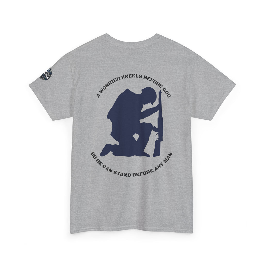 Kneel Before God T-Shirt — Faith-Based Military Tribute Tee
