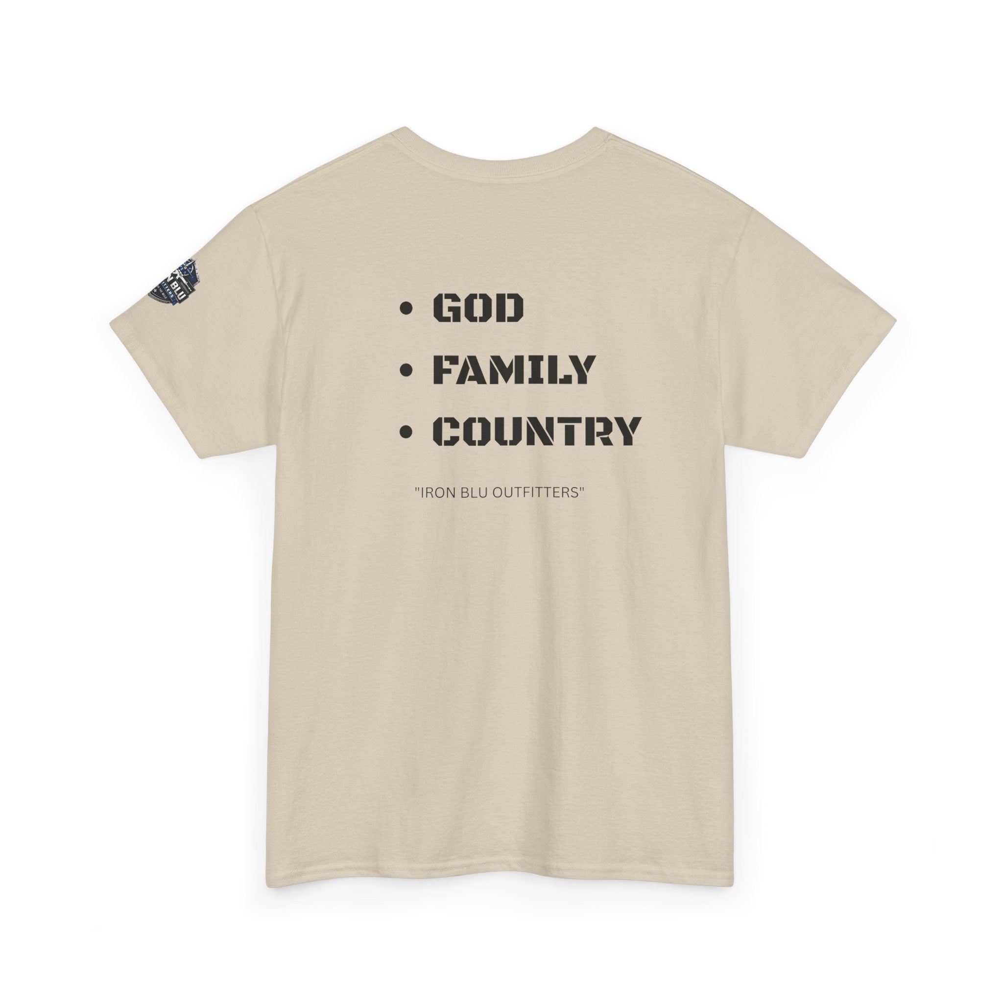 God Family Country Tee — Patriotic Faith-Based Cotton T-Shirt