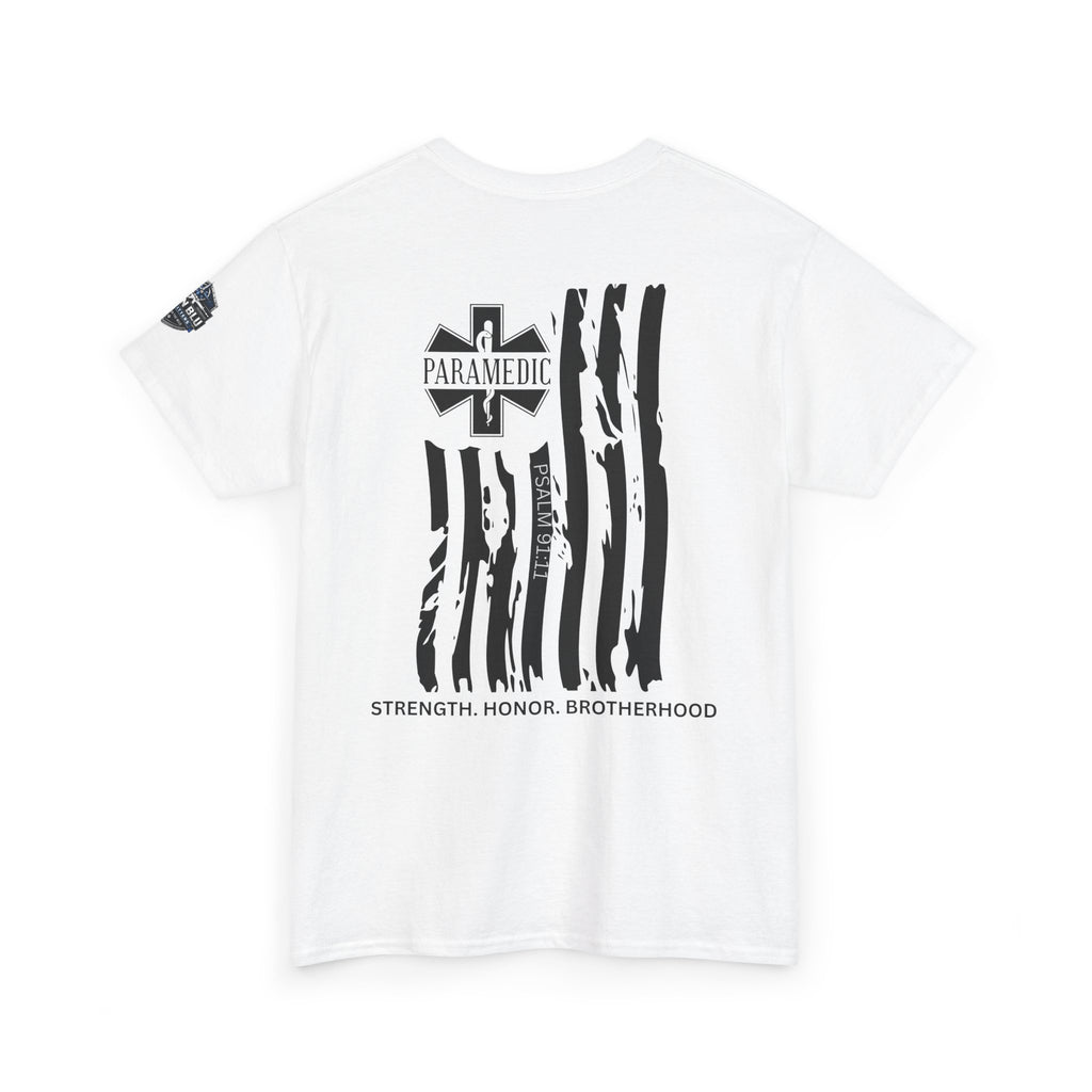 Paramedic Flag T-Shirt — Strength Honor Brotherhood Tee