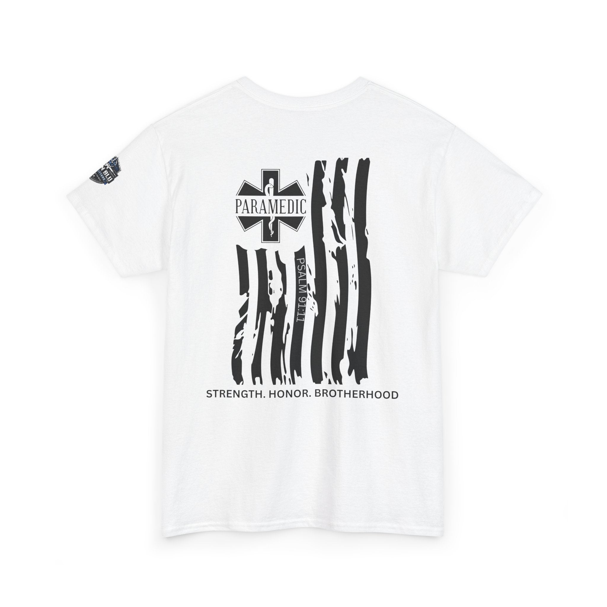 Paramedic Flag T-Shirt — Strength Honor Brotherhood Tee