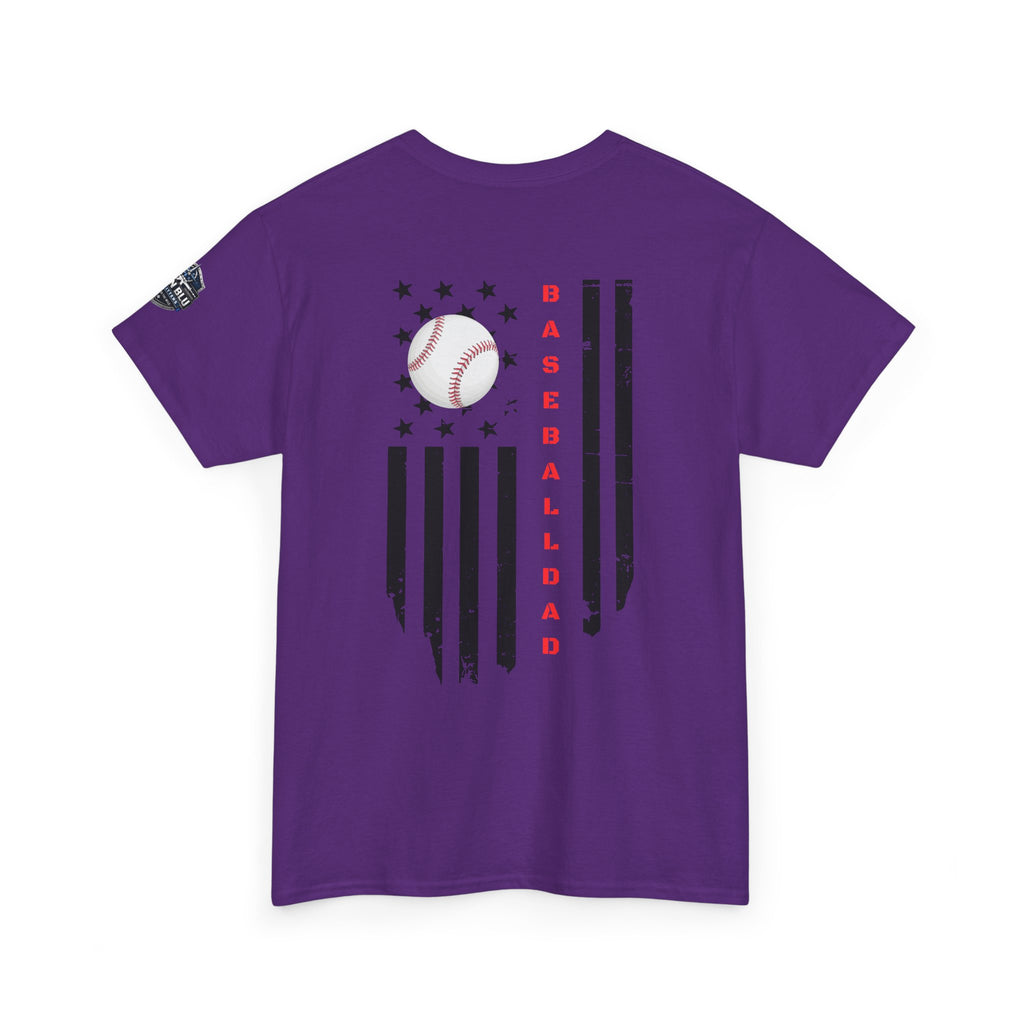 Baseball Dad T-Shirt — Vintage Flag Baseball Tee