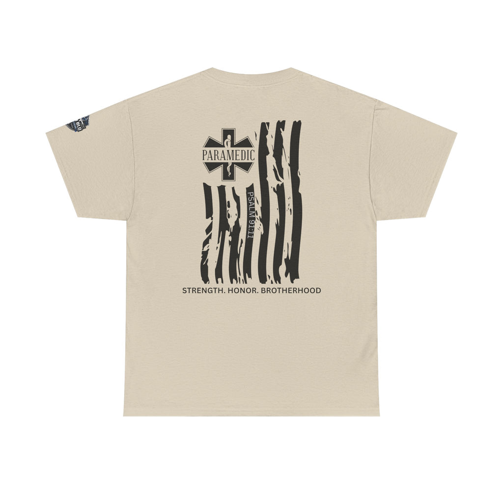 Paramedic Flag T-Shirt — Strength Honor Brotherhood Tee
