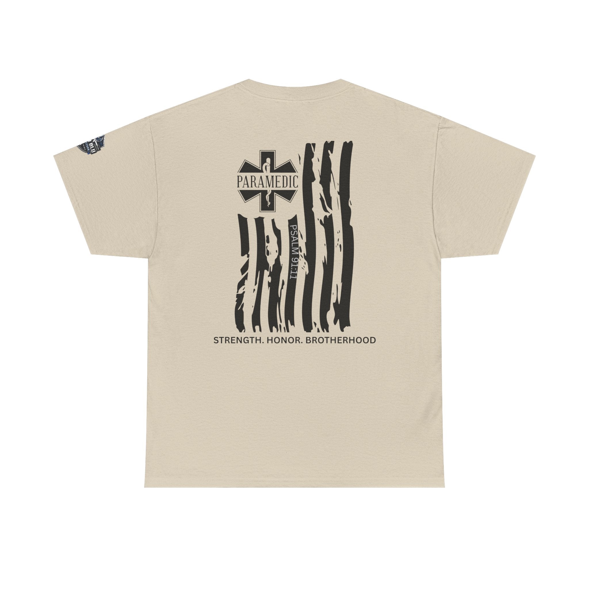 Paramedic Flag T-Shirt — Strength Honor Brotherhood Tee