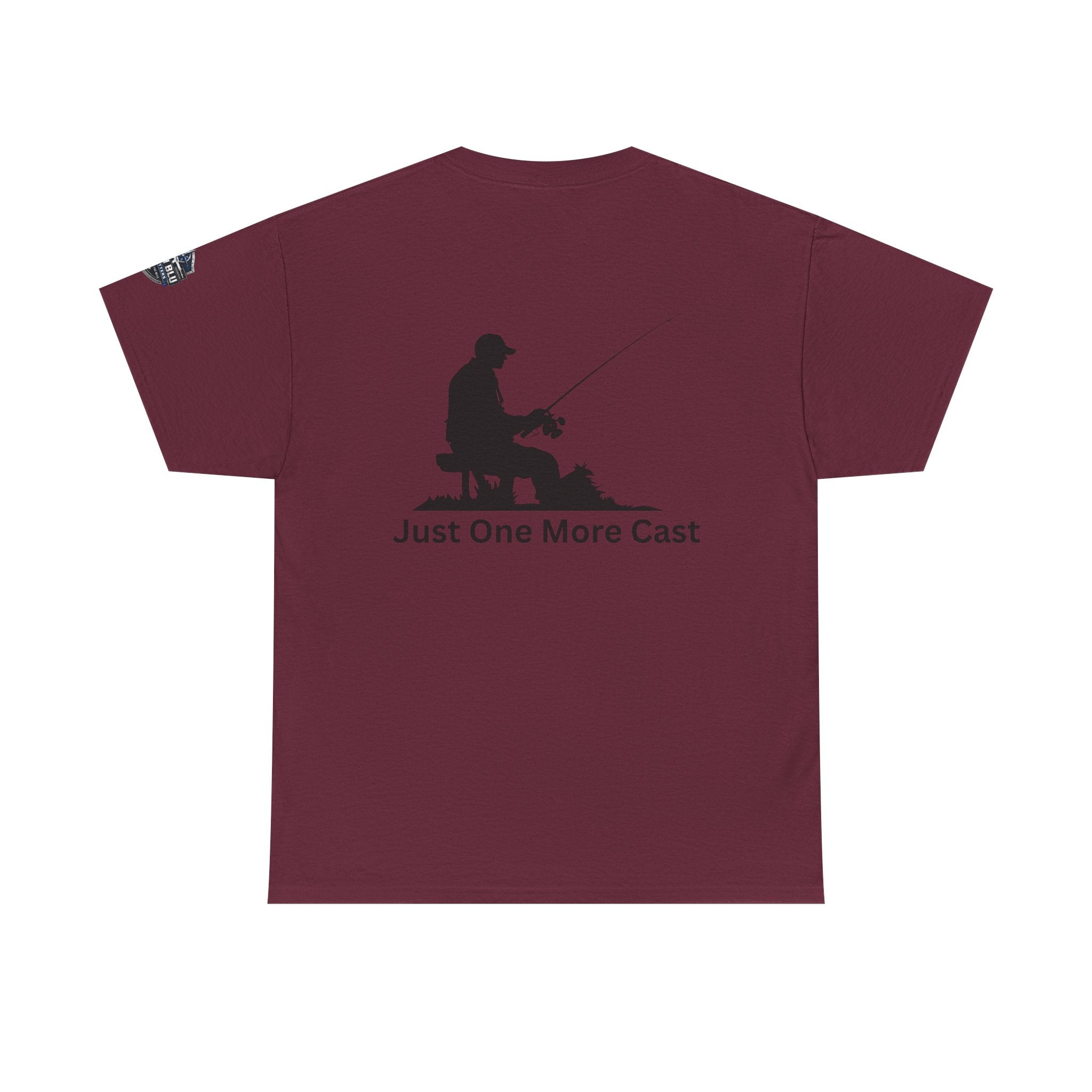 Fishing T-Shirt — "Just One More Cast" Silhouette Tee
